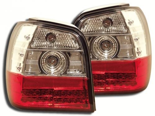 VW Polo 6N 95-98 Zadné LED svetlá Red / Crystal