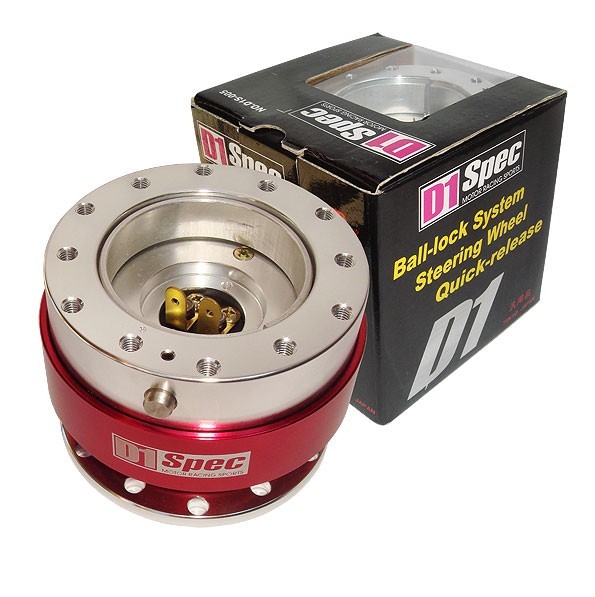 Rýchloupínacie náboj volantu - D1 Racing Spec červený