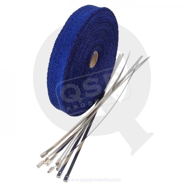 QSP modrá termopásky - pre výfukové zvody 2,5cmx15m