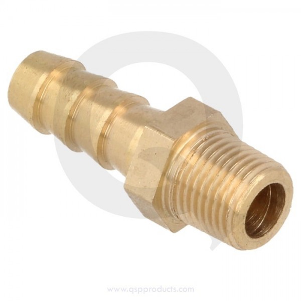 QSP - Mosadzné šróbenie s NPT (kužeľovitým) závit. 10mm - 1 / 4NPT