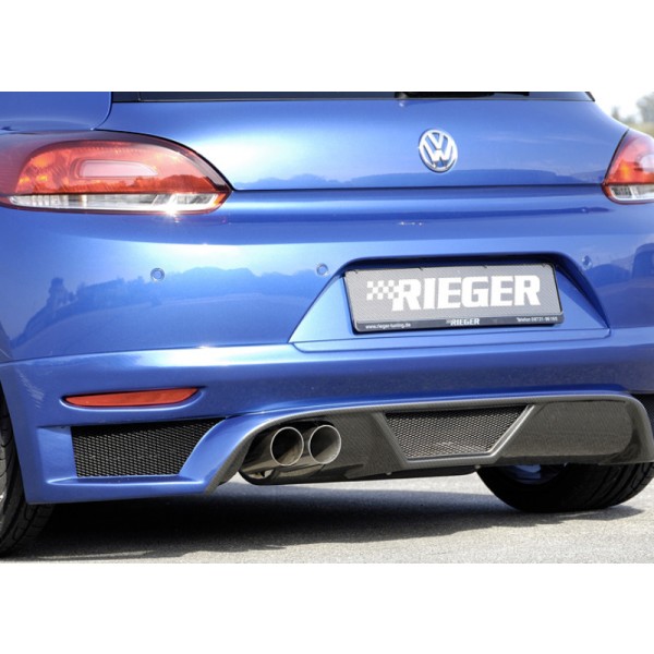 Rieger Tuning spojler pod originálny zadný nárazník pre Volkswagen Scirocco III (13) 2-dvere. pred f