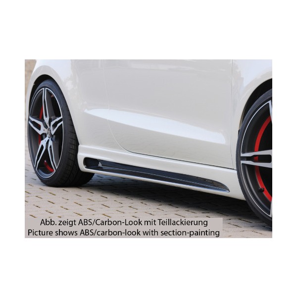 Rieger Tuning bočných prahov pre Audi A1 (8X) 3/5-dvere. (Sportback), r.v. od 08 / 10-, Prevedenie P