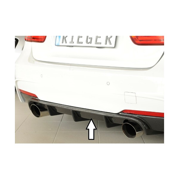 Rieger Tuning celokarbonová vložka do originálneho zadného nárazníka M-Series pre BMW radu 3 pre BMW