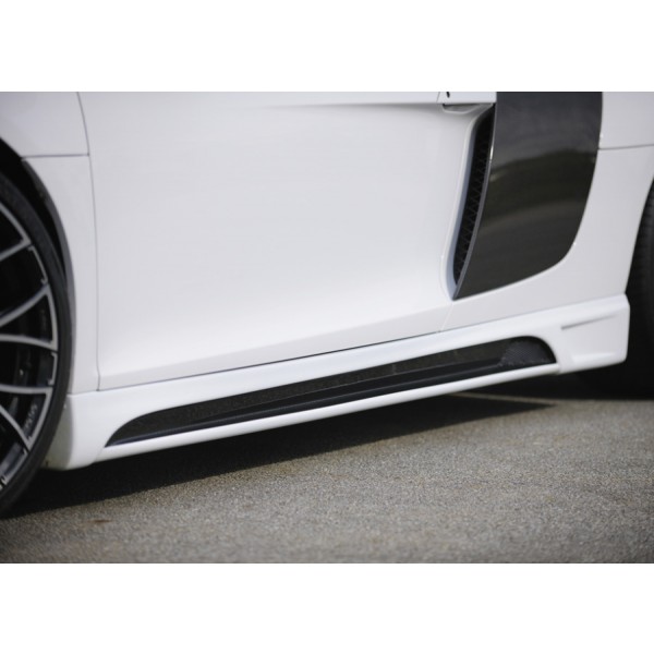 Rieger Tuning celokarbonovou bočné prahy s prelisom a výrezom pre Audi R8 (42) Coupé / Spyder, r.v.