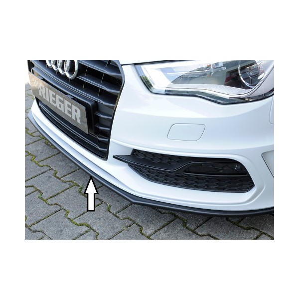 Rieger Tuning lipa pod originálny predný nárazník S-Line pre Audi A3 / S3 (8V) 3-dvere. Hatchback (8