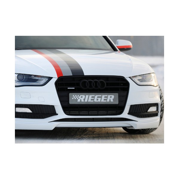 Rieger tuning spojler pod originálny predný nárazník pre Audi A4 / S4 (B8 / B81) Avant / Sedan, face