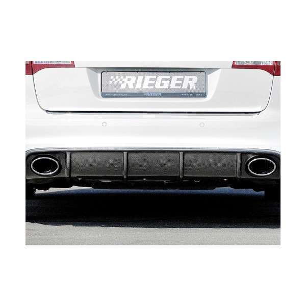 Rieger Tuning vložka zadného nárazníka pre Audi A6 (4F) Avant / Sedan, facelift, r.v. od 10 / 08-08