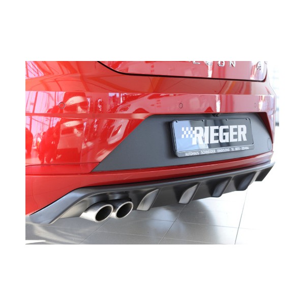 Rieger Tuning vložka zadného nárazníka pre Seat Leon FR (5F) 3-dvere. (SC) / 5-dvere. facelift, r.v.