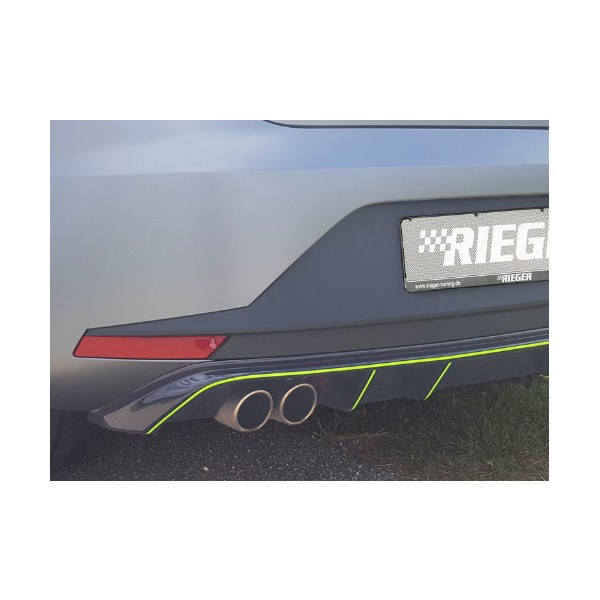 Rieger Tuning vložka zadného nárazníka pre Seat Leon FR (5F) 3-dvere. (SC) / 5-dvere. pred facelifto