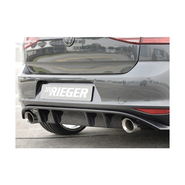 Rieger Tuning vložka zadného nárazníka pre Volkswagen Golf VII GTI 3/5-dvere. pred faceliftom, r.v.