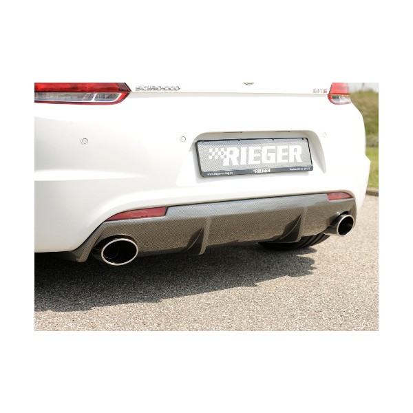 Rieger Tuning vložka zadného nárazníka pre Volkswagen Scirocco III (13) / Scirocco R line (13)