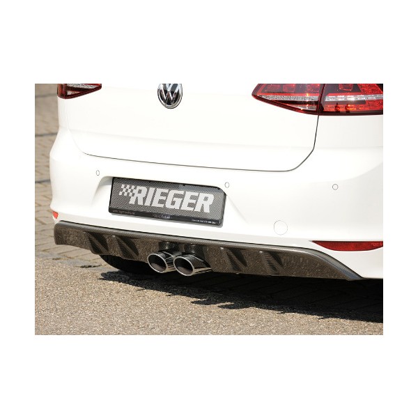 Rieger Tuning vložka zadného nárazníka pre tlmič výfuku Remus č. 00322578 pre Volkswagen Golf VII 3/