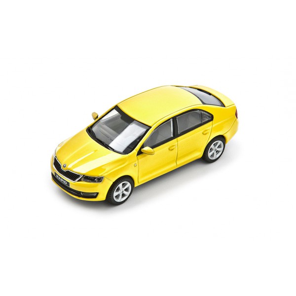 Abrex model 1:72 Škoda Rapid limousine SPRINT YELLOW