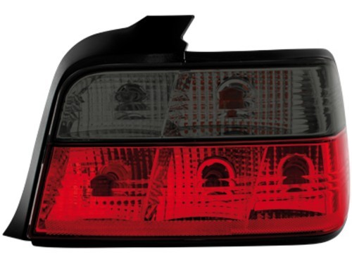 Zadné svetlá BMW 3 E36 limusina červeno / čierne