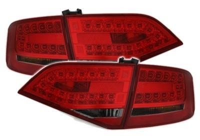 AUDI A4 B8 8K - Zadné svetlá Ledkové - Červené / Dymové