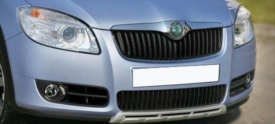 Škoda Fabia II - Lišta predného nárazníka štýl ALLROAD