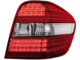 MERCEDES W164 M-Klasse - Zadné číre svetlá LED - Červeno / Kryštálové