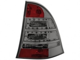 Zadné číre svetlá LED - Mercedes Benz W203 C 00-07 dymová