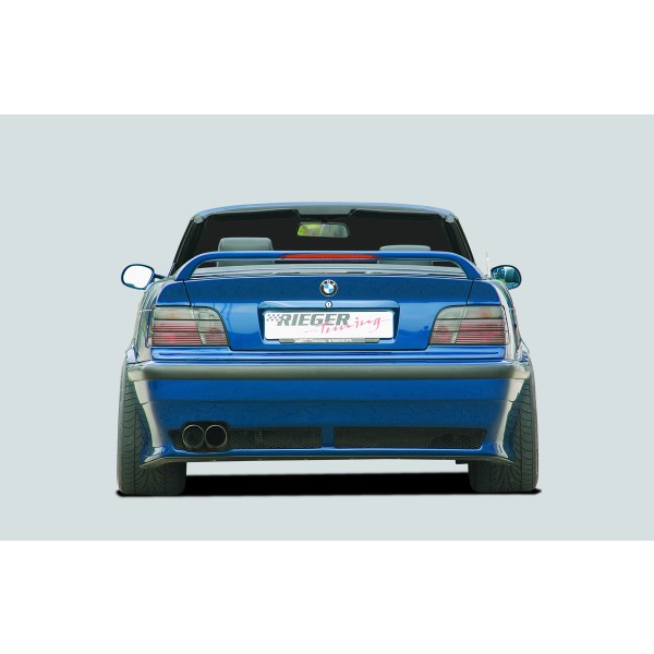 Rieger lipa pod zadný nárazník pre BMW rad 3 E36 kabriolet, kupé, sedan, plast ABS bez povrchovej úpravy