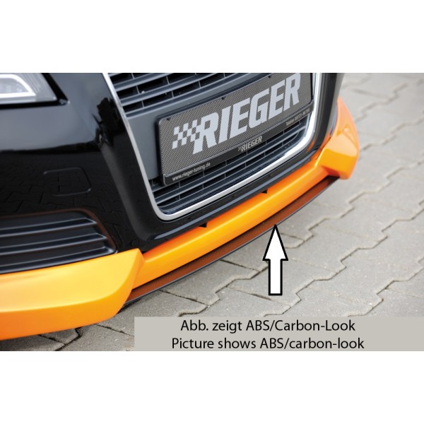 Rieger lipa pod predný nárazník Rieger pro Audi A3 8P 3-dver., 5-dver., kabriolet, Sportback po faceliftu, 07/08-, plast ABS bez povrchovej úpravy