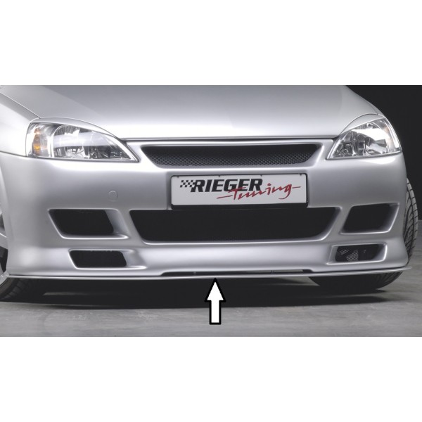 Rieger lipa pod predný nárazník Rieger pro Opel Corsa C 3-dver., 5-dver. vr. faceliftu, 06/03-, 09/00-05/03, plast ABS bez povrchovej úpravy