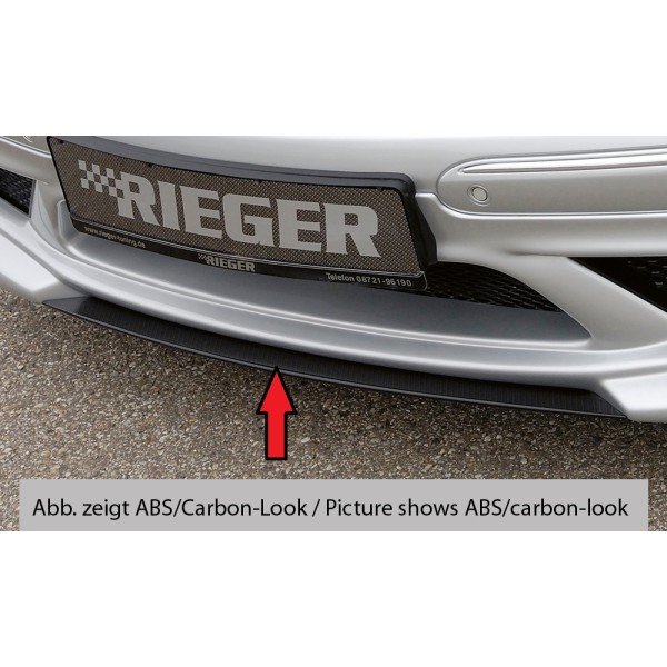Rieger lipa pod predný nárazník Rieger pro Mercedes CLK W209 kabriolet, kupé (předfacelift / do r.v. 2005), 00/02-06/04, plast ABS bez povrchovej úpravy