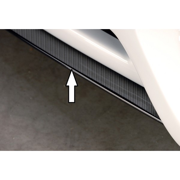 Rieger lipa pod predný nárazník Rieger pro Audi A5 S5 B8, B81 kabriolet, kupé, Sportback pred faceliftom, 06/07-07/11, plast ABS s povrchovou úpravou Carbon-Look, pod predný spojler Rieger obj. kód K 00055401/06