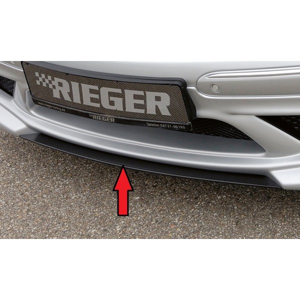 Rieger lipa pod predný nárazník Rieger pro Mercedes CLK W209 kabriolet, kupé (předfacelift / do r.v. 2005), 00/02-06/04, plast ABS s povrchovou úpravou Carbon-Look