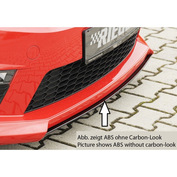 Rieger lipa pod predný nárazník Rieger pro Škoda Octavia RS 5E combi, sedan pred faceliftom, 06/13-01/17, plast ABS s povrchovou úpravou Carbon-Look