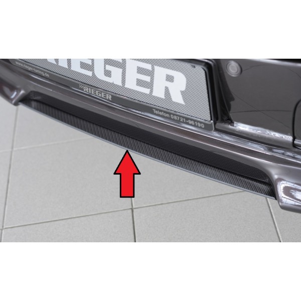 Rieger lipa pod predný nárazník Rieger pro Volkswagen T5 bus  pred faceliftom, 04/03-08/09, plast ABS s povrchovou úpravou Carbon-Look