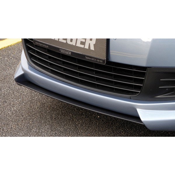 Rieger lipa pod predný nárazník Rieger pro Volkswagen Golf 6 3-dver., 5-dver., kabriolet, plast ABS s povrchovou úpravou Carbon-Look