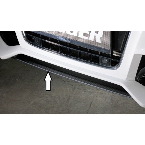 Rieger lipa pod predný nárazník Rieger pro Audi A5 B8, B81 kabriolet, kupé, Sportback pred faceliftom, 06/07-07/11, plast ABS s povrchovou úpravou Carbon-Look, pod predný nárazník Rieger obj. kód K 00055430/31/32/33