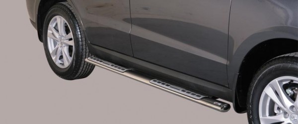 Hyundai Santa Fe II - Nerez bočné dizajnové nášľapy