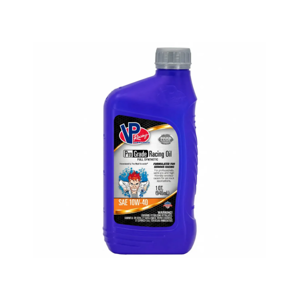 Plne syntetický závodný motorový olej SAE 10W-40 VP Racing Pro Grade 946ml