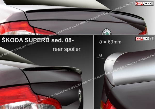 Škoda Superb II limusina - Odtrhová hrana tekkno