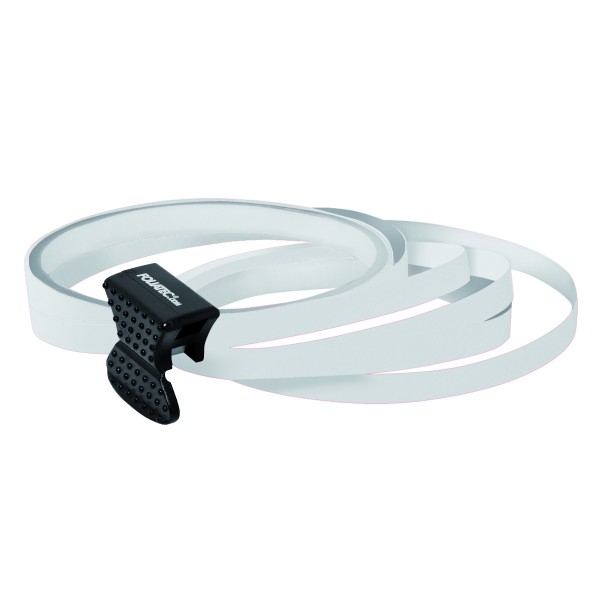 Farebný prúžok na alu kola - Biely FOLIATEC