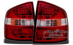 Škoda Octavia II Combi Zadné číre lampy LED červené