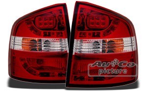 Škoda Octavia II 1Z Combi Zadné číre lampy LED červené