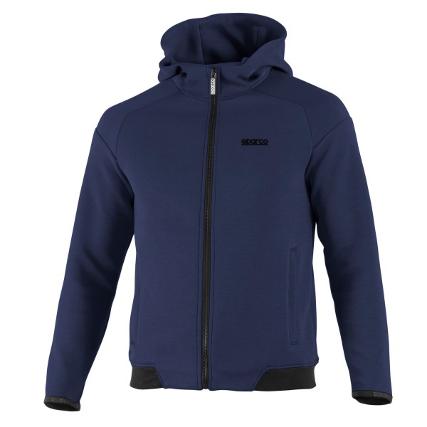 Sparco mikina sa zipsom a kapucňou, farba: modrá
