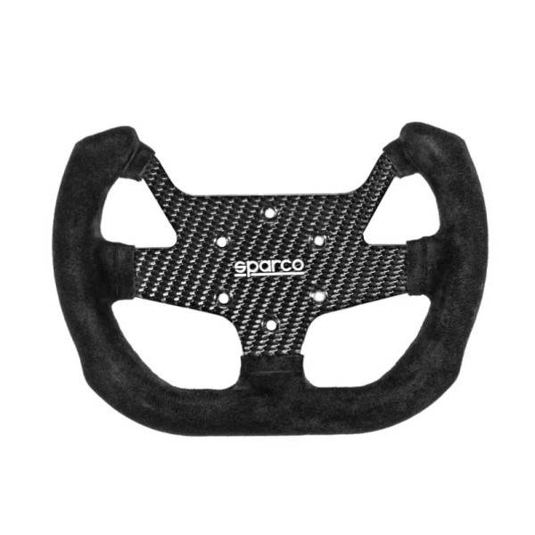 Sparco F-10 pretekársky volant 270mm, materiál: karbón, semiš, rozteč otvorov: 6x70mm