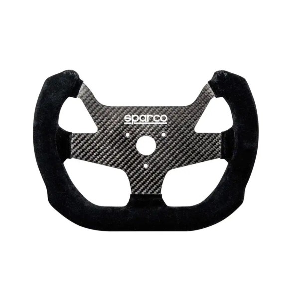 Sparco F-10 pretekársky volant 270mm, materiál: karbón, semiš, rozteč otvorov: 3x50,8mm
