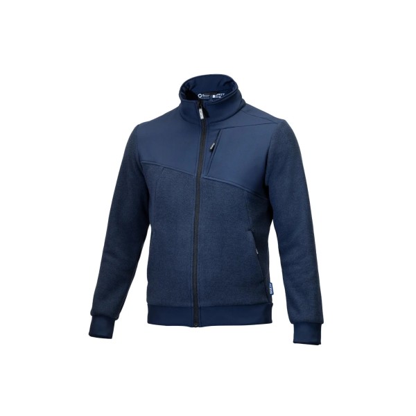 Sparco Grit fleecová mikina na zips, farba: modrá
