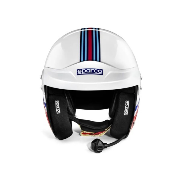 Sparco helma AIR PRE RJ-5i Martini Racing, s interkomom a homologáciou FIA, veľkosť XL
