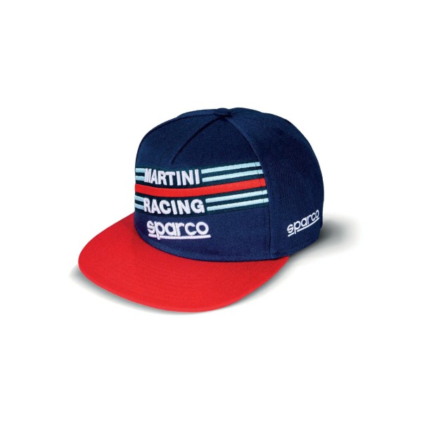 Sparco kšiltovka s rovným šiltom Martini Racing