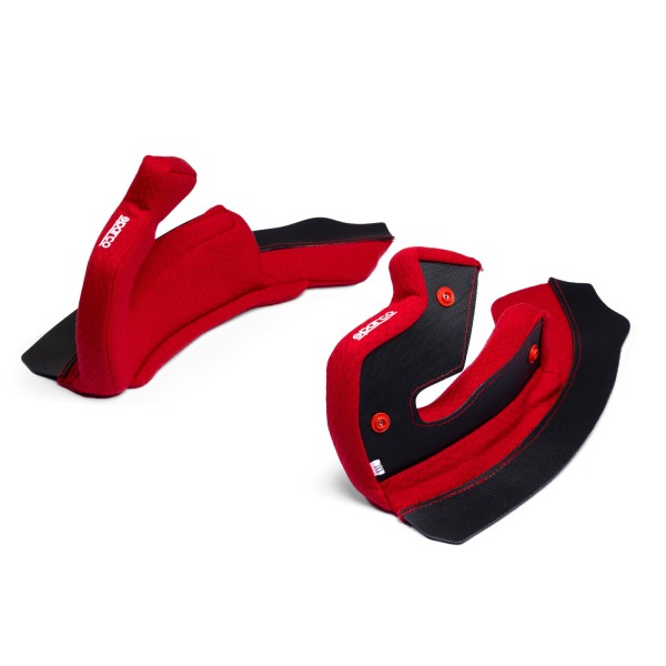 Sparco náhradné lícne polstrovanie pre helmu STEALTH RF, farba: červená