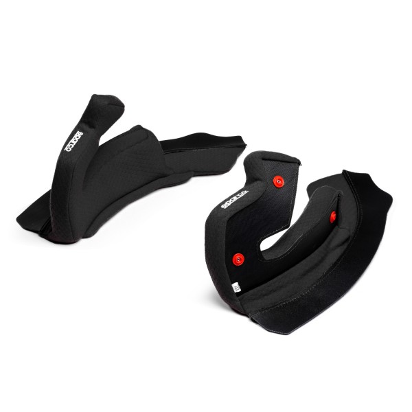 Sparco náhradné lícne polstrovanie pre helmu STEALTH RF, farba: čierna