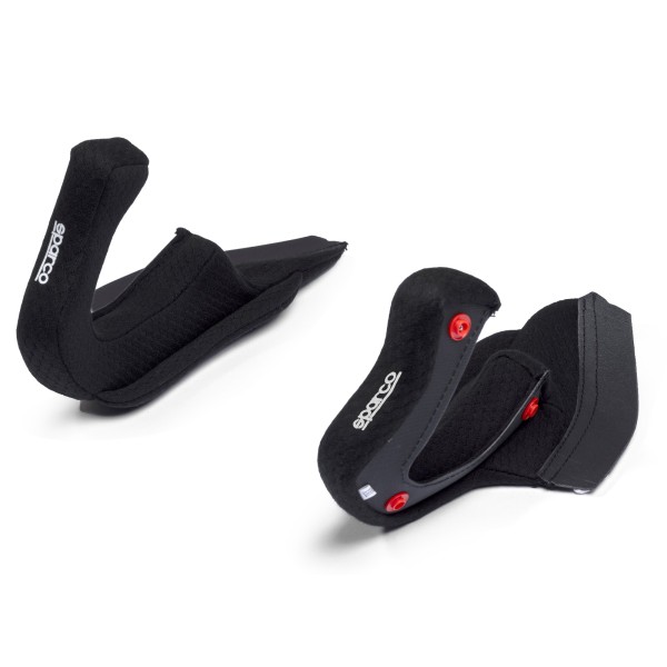 Sparco náhradné lícne polstrovanie pre helmy FLUX RJ / RJ-i / RJ-i Carbon, farba čierna