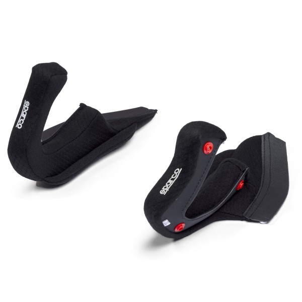 Sparco náhradné lícne polstrovanie pre prilby FLUX RJ / RJ-aj / RJ-aj Carbon, farba: čierna