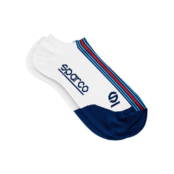 Sparco nízké ponožky Martini Racing, farba: bielo-modrá