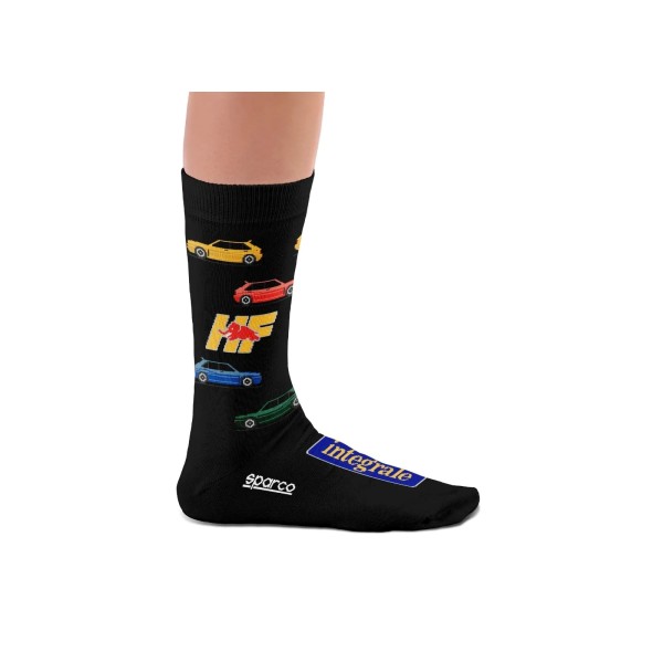 Sparco ponožky s motivem Lancia Delta, farba: čierna